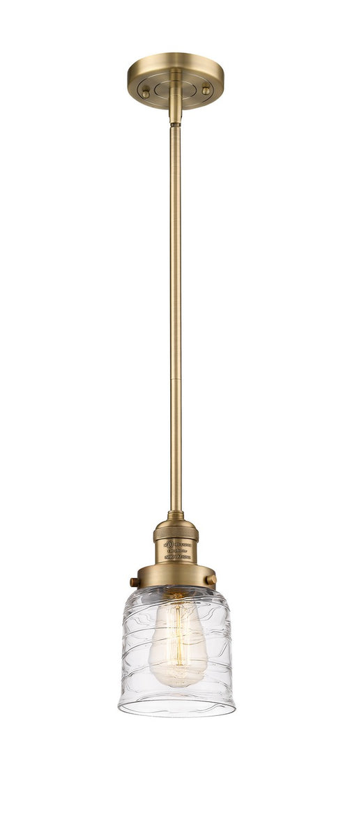 Innovations - 201S-BB-G513-LED - LED Mini Pendant - Franklin Restoration - Brushed Brass