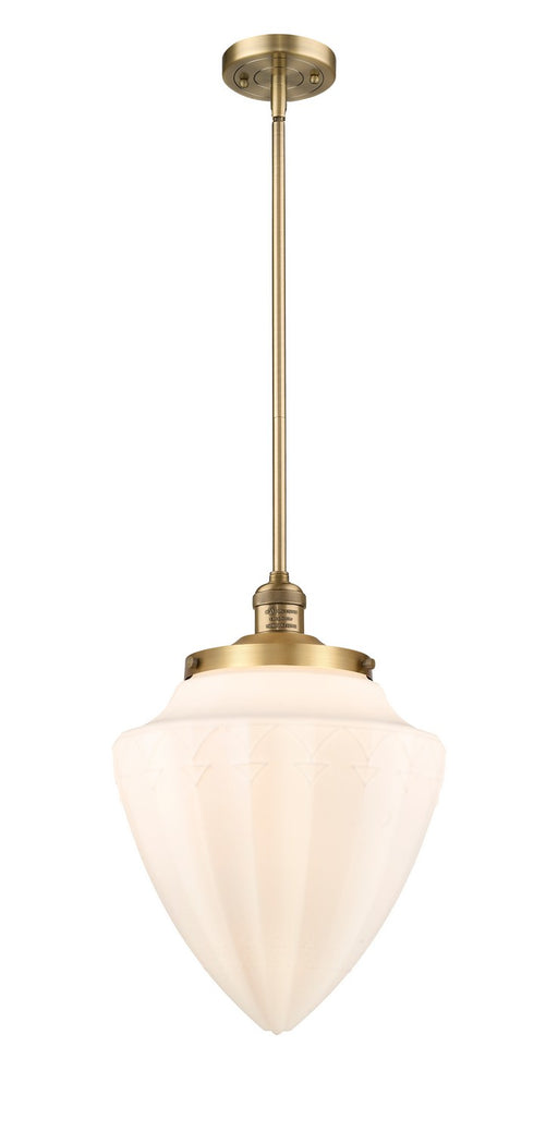 Innovations - 201S-BB-G661-12 - One Light Mini Pendant - Franklin Restoration - Brushed Brass