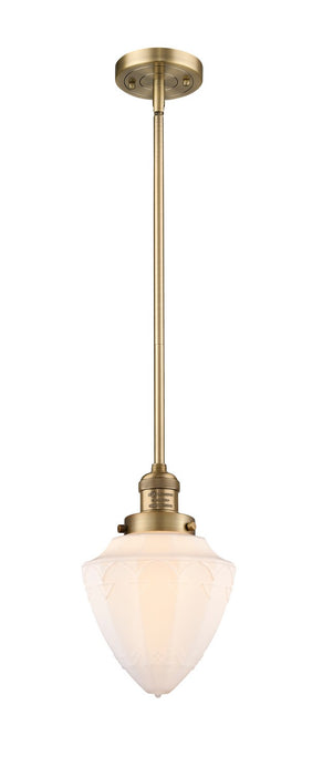 Innovations - 201S-BB-G661-7 - One Light Mini Pendant - Franklin Restoration - Brushed Brass