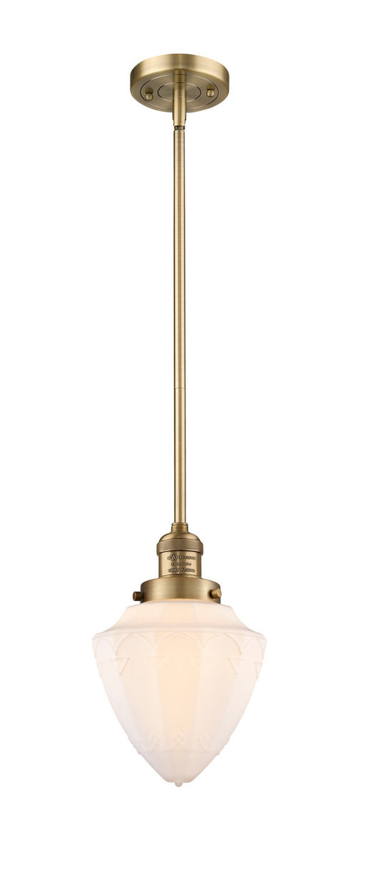 Innovations - 201S-BB-G661-7-LED - LED Mini Pendant - Franklin Restoration - Brushed Brass