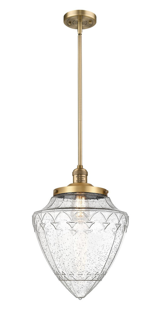 Innovations - 201S-BB-G664-12 - One Light Mini Pendant - Franklin Restoration - Brushed Brass