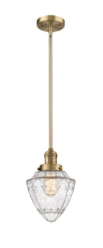 Franklin Restoration One Light Mini Pendant Brushed Brass