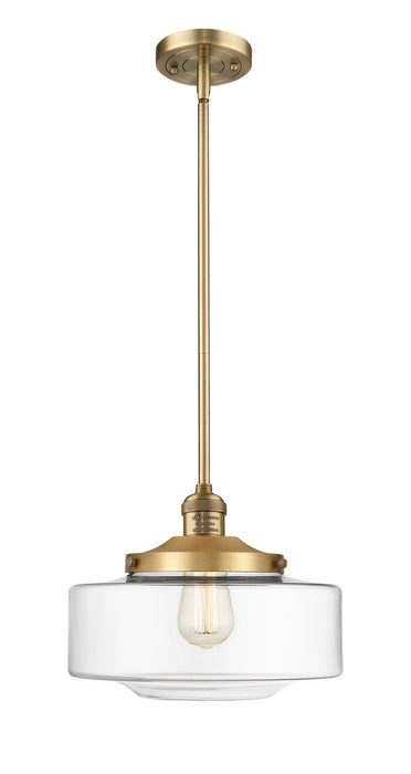 Innovations - 201S-BB-G692-12 - One Light Mini Pendant - Franklin Restoration - Brushed Brass