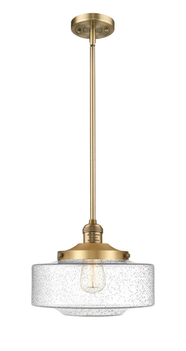 Innovations - 201S-BB-G694-12 - One Light Mini Pendant - Franklin Restoration - Brushed Brass