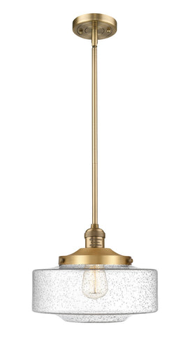 Franklin Restoration One Light Mini Pendant Brushed Brass