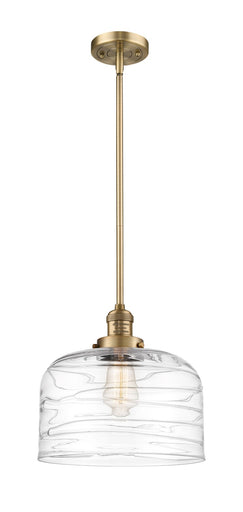 Franklin Restoration One Light Mini Pendant Brushed Brass