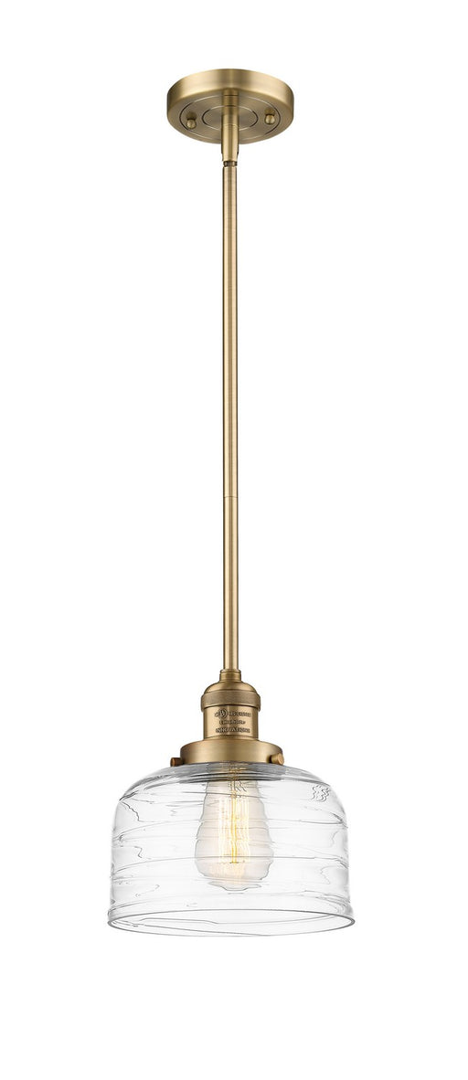 Innovations - 201S-BB-G713-LED - LED Mini Pendant - Franklin Restoration - Brushed Brass