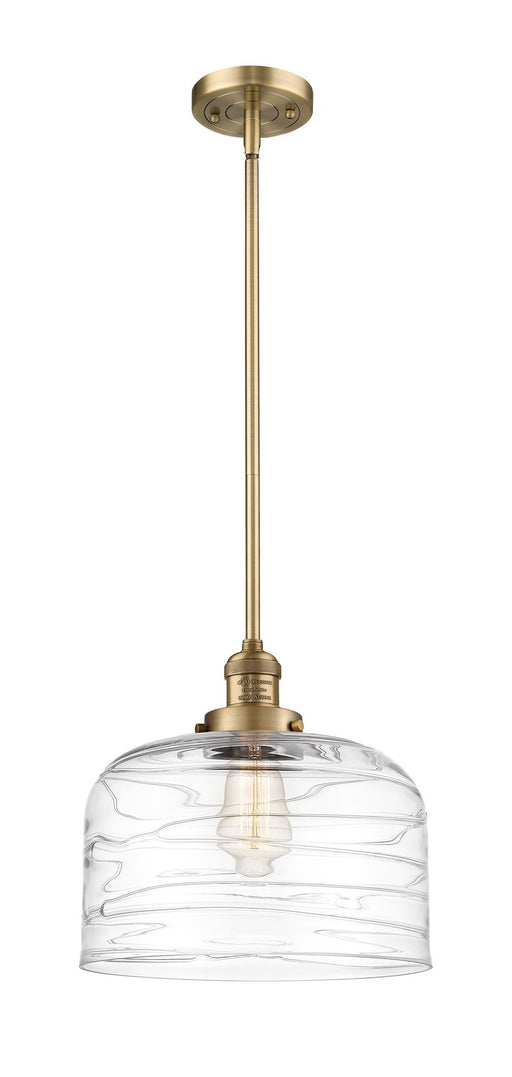 Innovations - 201S-BB-G713-L-LED - LED Mini Pendant - Franklin Restoration - Brushed Brass