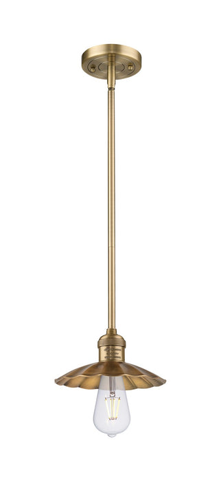 Innovations - 201S-BB-M17-BB - LED Mini Pendant - Franklin Restoration - Brushed Brass