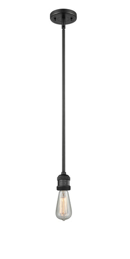 Franklin Restoration One Light Mini Pendant Matte Black