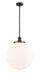 Innovations - 201S-BK-G201-16 - One Light Pendant - Franklin Restoration - Matte Black