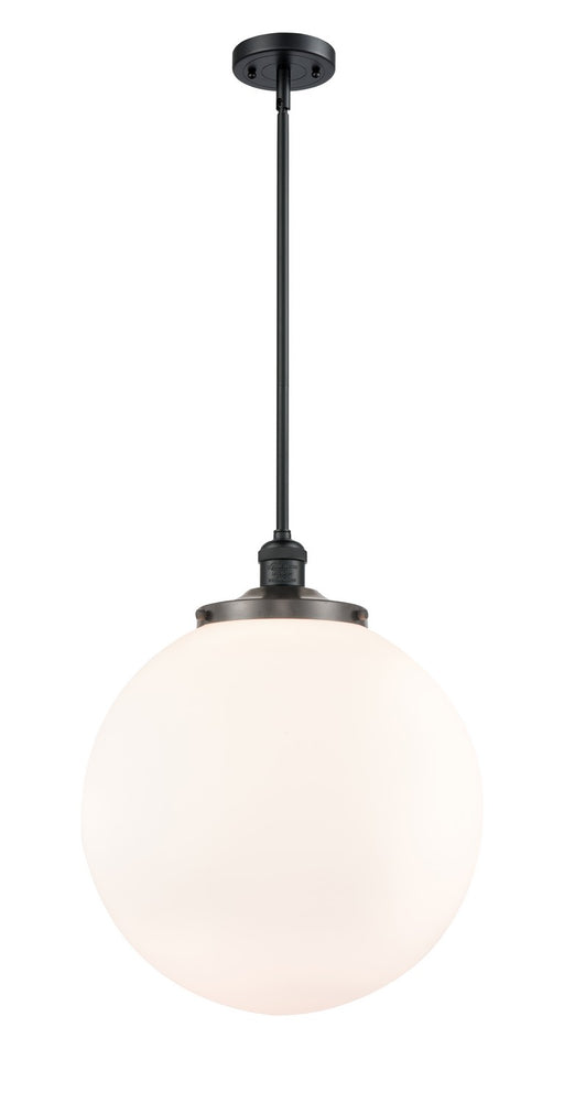 Innovations - 201S-BK-G201-16 - One Light Pendant - Franklin Restoration - Matte Black