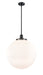 Innovations - 201S-BK-G201-18 - One Light Pendant - Franklin Restoration - Matte Black