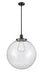 Innovations - 201S-BK-G202-18 - One Light Pendant - Franklin Restoration - Matte Black