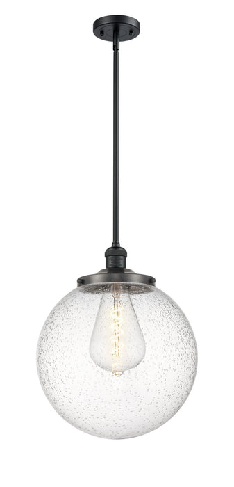 Innovations - 201S-BK-G204-14 - One Light Pendant - Franklin Restoration - Matte Black