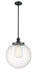 Innovations - 201S-BK-G204-14 - One Light Pendant - Franklin Restoration - Matte Black