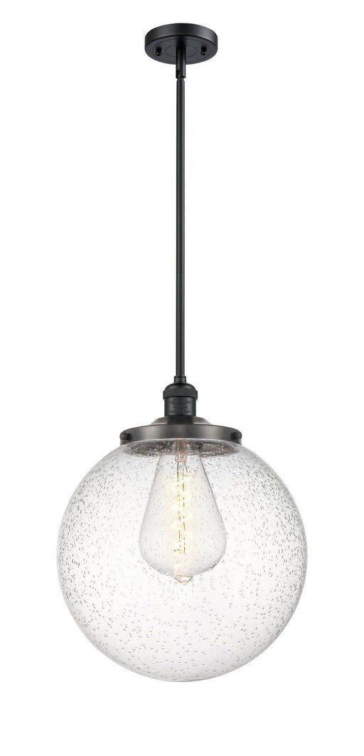 Innovations - 201S-BK-G204-14 - One Light Pendant - Franklin Restoration - Matte Black