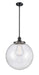 Innovations - 201S-BK-G204-16 - One Light Pendant - Franklin Restoration - Matte Black