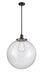 Innovations - 201S-BK-G204-18 - One Light Pendant - Franklin Restoration - Matte Black