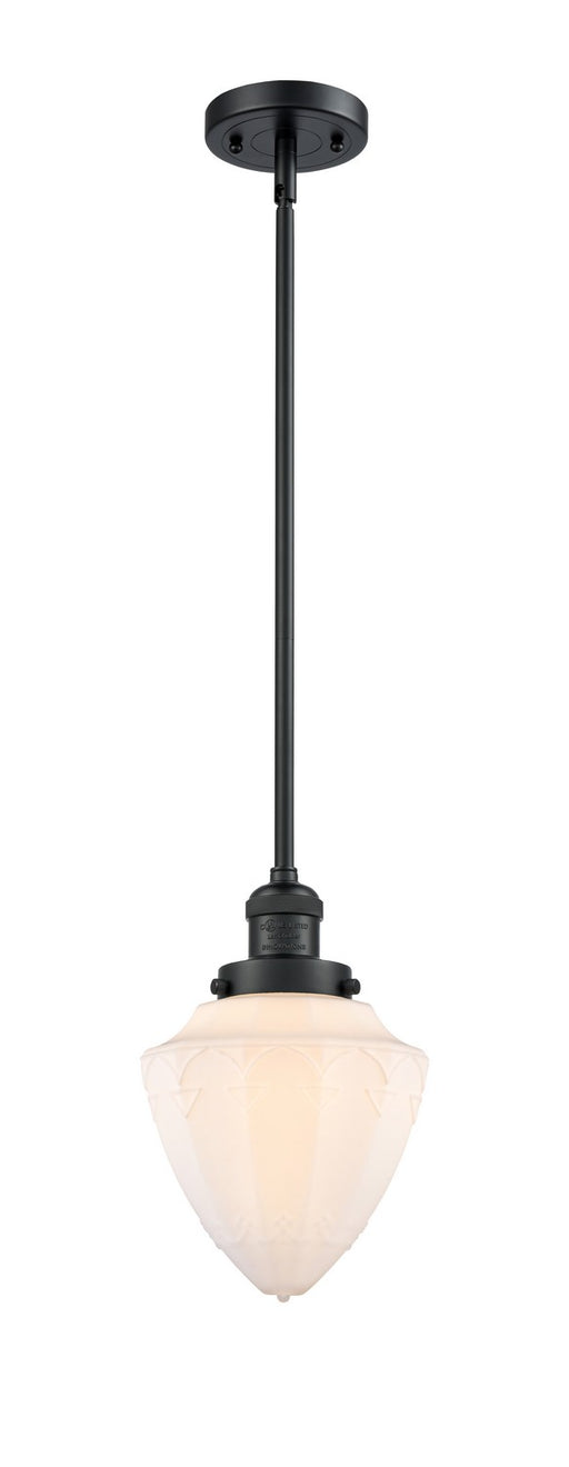 Innovations - 201S-BK-G661-7-LED - LED Mini Pendant - Franklin Restoration - Matte Black