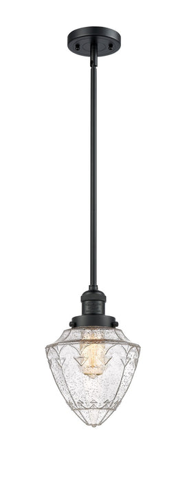 Innovations - 201S-BK-G664-7 - One Light Mini Pendant - Franklin Restoration - Matte Black
