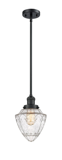 Franklin Restoration One Light Mini Pendant Matte Black