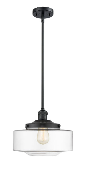 Innovations - 201S-BK-G692-12 - One Light Mini Pendant - Franklin Restoration - Matte Black