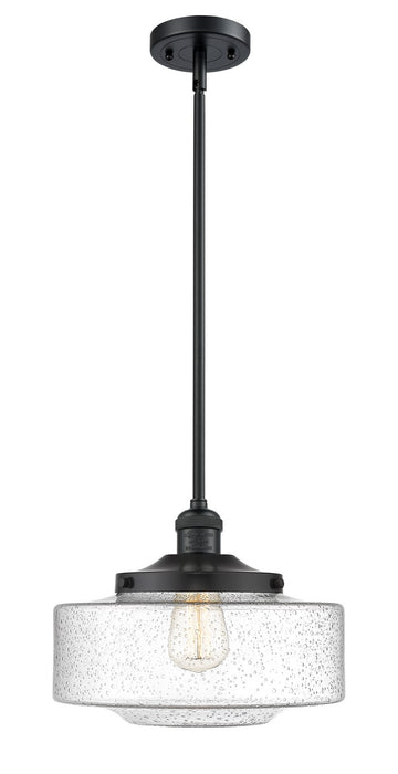 Innovations - 201S-BK-G694-12 - One Light Mini Pendant - Franklin Restoration - Matte Black