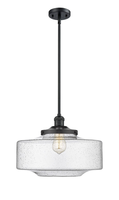 Innovations - 201S-BK-G694-16 - One Light Mini Pendant - Franklin Restoration - Matte Black