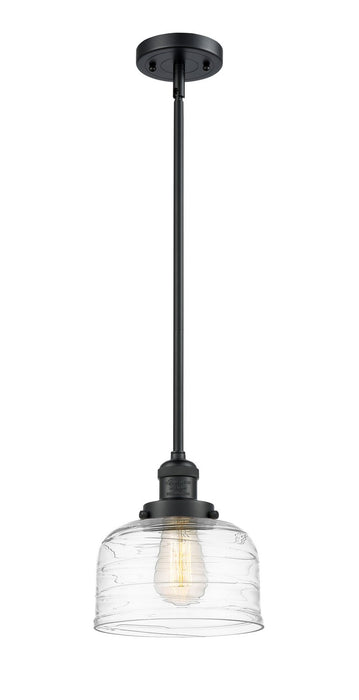 Innovations - 201S-BK-G713 - One Light Mini Pendant - Franklin Restoration - Matte Black