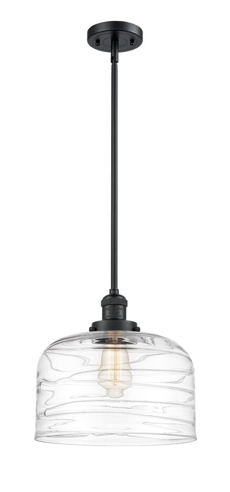 Innovations - 201S-BK-G713-L-LED - LED Mini Pendant - Franklin Restoration - Matte Black