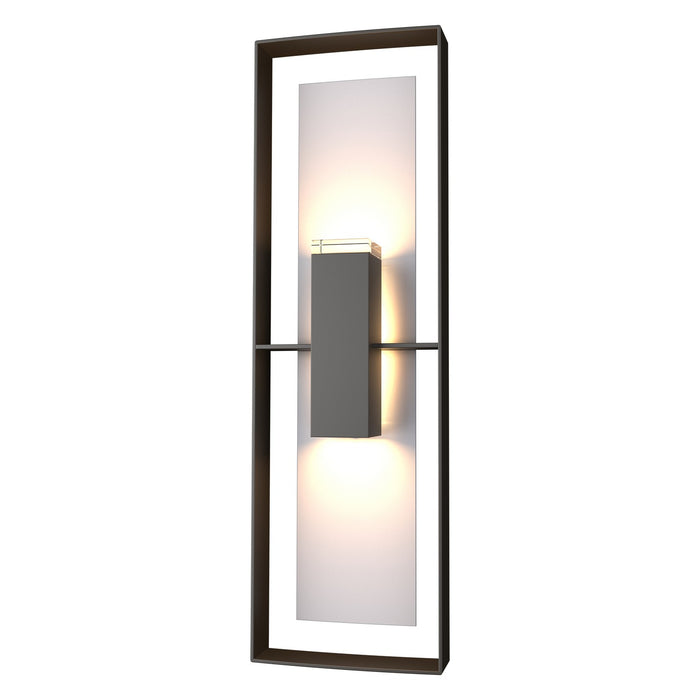 Hubbardton Forge - 302607-SKT-14-78-ZM0546 - Two Light Outdoor Wall Sconce - Shadow Box - Coastal Oil Rubbed Bronze