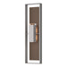 Hubbardton Forge - 302608-SKT-78-75-ZM0736 - Two Light Outdoor Wall Sconce - Shadow Box - Coastal Burnished Steel