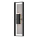 Hubbardton Forge - 302608-SKT-80-78-ZM0736 - Two Light Outdoor Wall Sconce - Shadow Box - Coastal Black