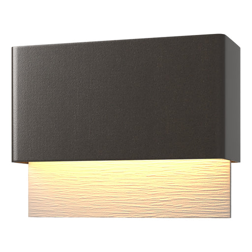 Hubbardton Forge - 302630-LED-14-78 - LED Outdoor Wall Sconce - Stratum - Coastal Oil Rubbed Bronze
