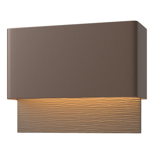 Hubbardton Forge - 302630-LED-75-77 - LED Outdoor Wall Sconce - Stratum - Coastal Bronze