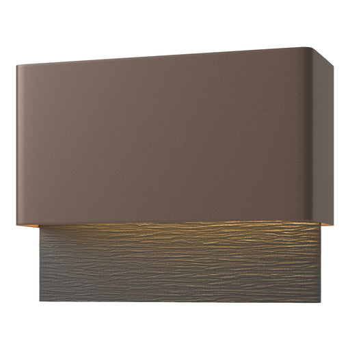 Hubbardton Forge - 302630-LED-75-80 - LED Outdoor Wall Sconce - Stratum - Coastal Bronze