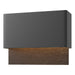Hubbardton Forge - 302630-LED-80-14 - LED Outdoor Wall Sconce - Stratum - Coastal Black