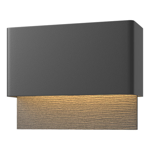 Hubbardton Forge - 302630-LED-80-20 - LED Outdoor Wall Sconce - Stratum - Coastal Black