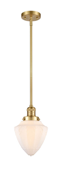 Innovations - 201S-SG-G661-7-LED - LED Mini Pendant - Franklin Restoration - Satin Gold