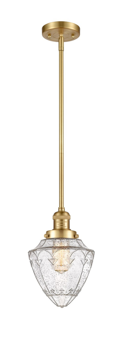 Innovations - 201S-SG-G664-7-LED - LED Mini Pendant - Franklin Restoration - Satin Gold