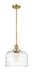 Innovations - 201S-SG-G713-L - One Light Mini Pendant - Franklin Restoration - Satin Gold