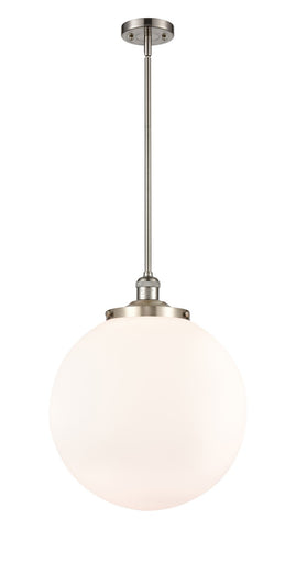 Franklin Restoration One Light Pendant Brushed Satin Nickel