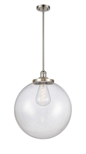 Franklin Restoration One Light Pendant Brushed Satin Nickel