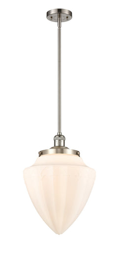 Franklin Restoration One Light Mini Pendant Brushed Satin Nickel
