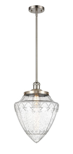 Franklin Restoration One Light Mini Pendant Brushed Satin Nickel