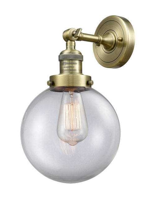 Innovations - 203-AB-G202-8 - One Light Wall Sconce - Franklin Restoration - Antique Brass