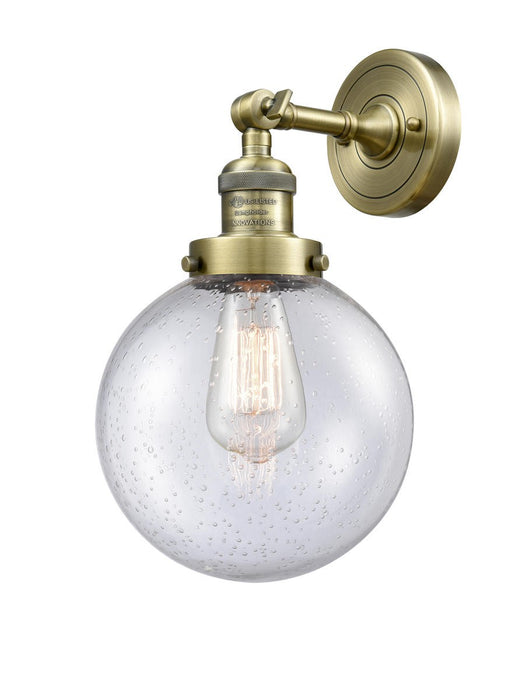 Innovations - 203-AB-G204-8 - One Light Wall Sconce - Franklin Restoration - Antique Brass