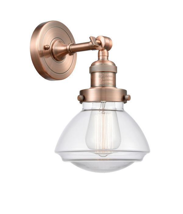 Innovations - 203-AC-G322 - One Light Wall Sconce - Franklin Restoration - Antique Copper