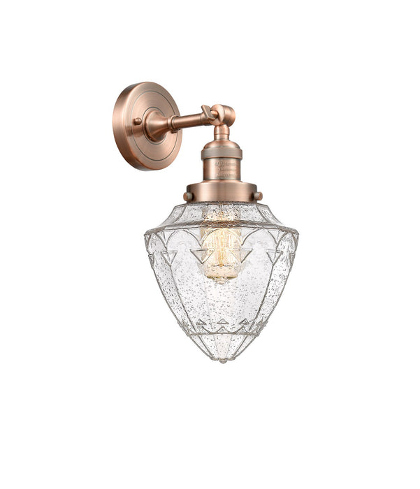 Innovations - 203-AC-G664-7 - One Light Wall Sconce - Franklin Restoration - Antique Copper